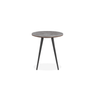 Dublin Grey Ceramic Side Table with Metal Legs