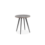 Dublin Grey Ceramic Side Table with Metal Legs