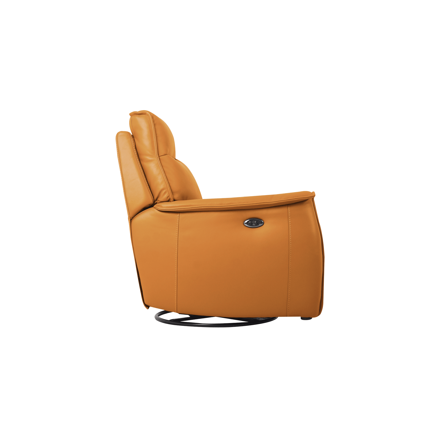 Online Special: Pico Leather Recliner Armchair in Yellow, W82cm x L95cm