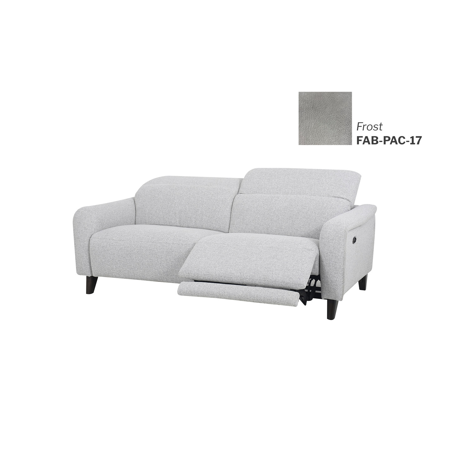 Ready Stock: Oliver 2.5 Seater Recliner Sofa in White Fabric