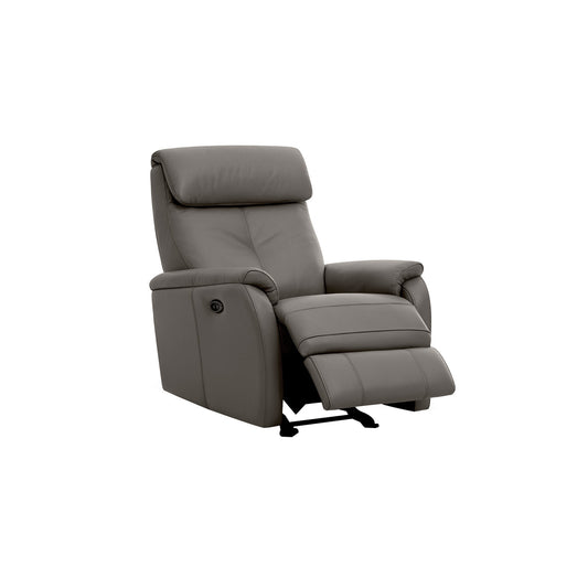 Ready Stock: Charleston Recliner Armchair in Dark Grey Leather
