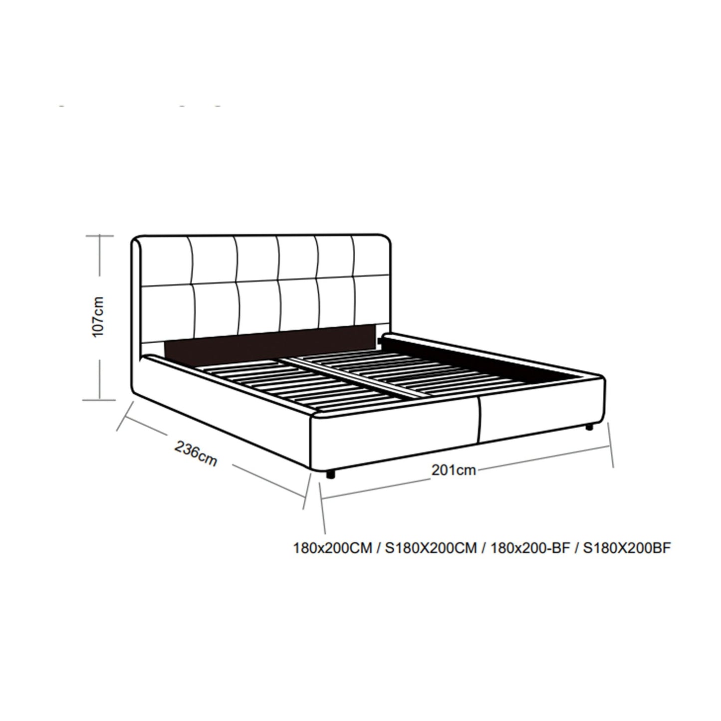 Orion Storage Bed - Custom Order