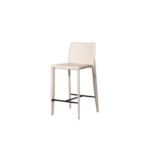 Saddle Bar Chair in Cream Saddle Leather