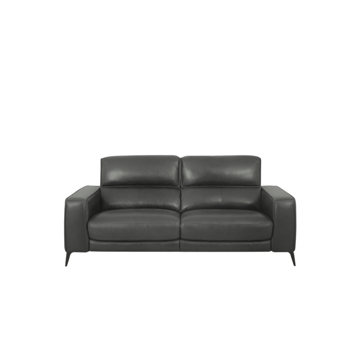 Santa Storage Arm Recliner Sofa in Graphite Leather