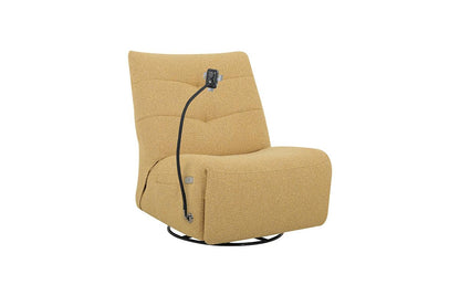 Wally Swivel Chair Rocker Recliner in Fabric or Leather - Custom Order