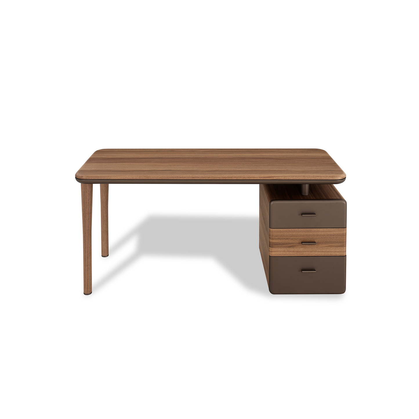 Dempsey Desk Study Table (160cm) in Walnut Veneer