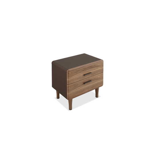 Dempsey Desk Side Table (60cm) in Walnut Veneer