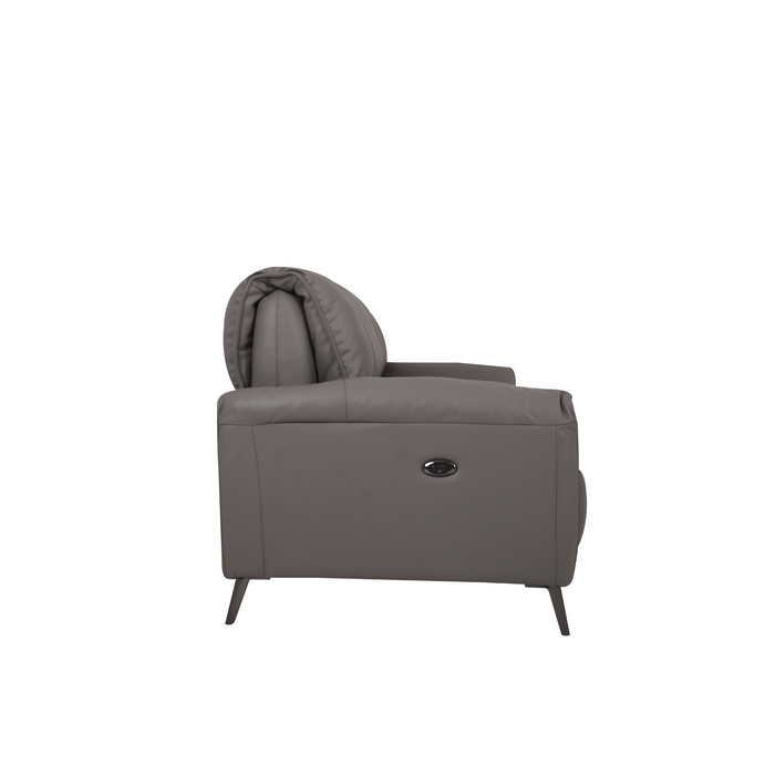 California 2.5 Seater Recliners in Elephant Grey Leather
