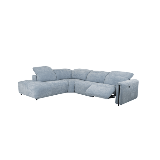 Calm Modular Recliner Sofa in Powder Blue Fabric - HomesToLife