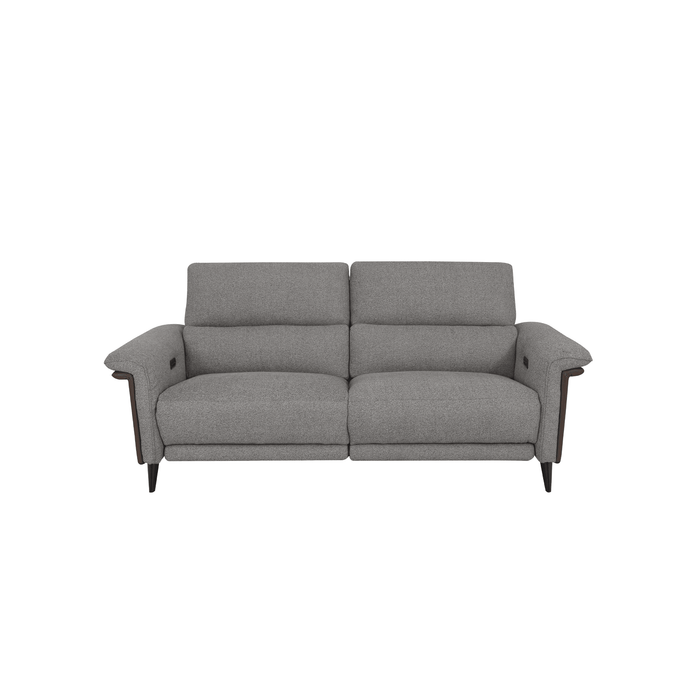 Jay Recliner Sofa in Grey Fabric, 2.5 Seater - HomesToLife