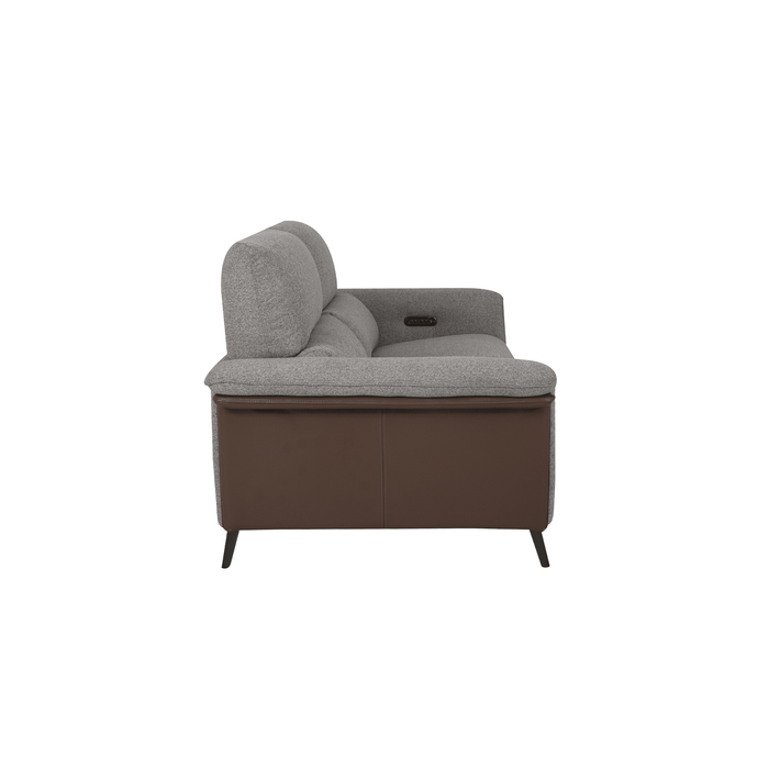 Jay Recliner Sofa in Grey Fabric, 2.5 Seater - HomesToLife