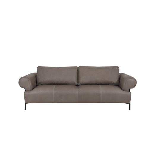 Lara 2.5 Seater Sofa in Graphite Leather