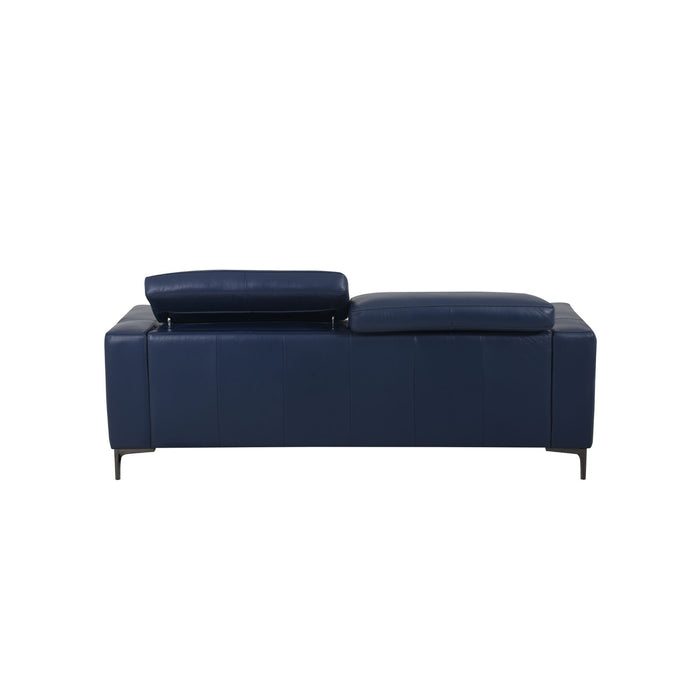 Mondrian 2.5 seater Dark Denim leather recliner sofa
