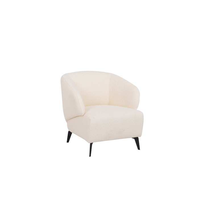 Optus Cream Boucle Fabric Armchair