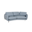 Boho Sectional Sofa in Pearl Blue Leather