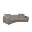 Sydney 3 Seater with Recliners in Feather Grey Leather