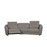 Sydney 3 Seater with Recliners in Feather Grey Leather