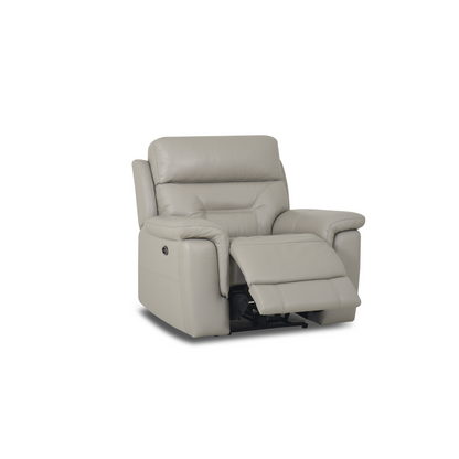 Tobi 1 Seater Manual Recliner Armchair in Tobacco Brown Fabric