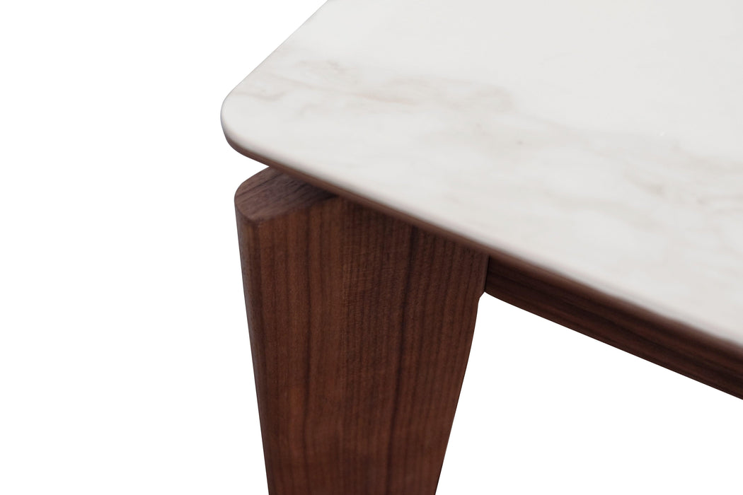 Montreal White Ceramic Dining Table - HomesToLife