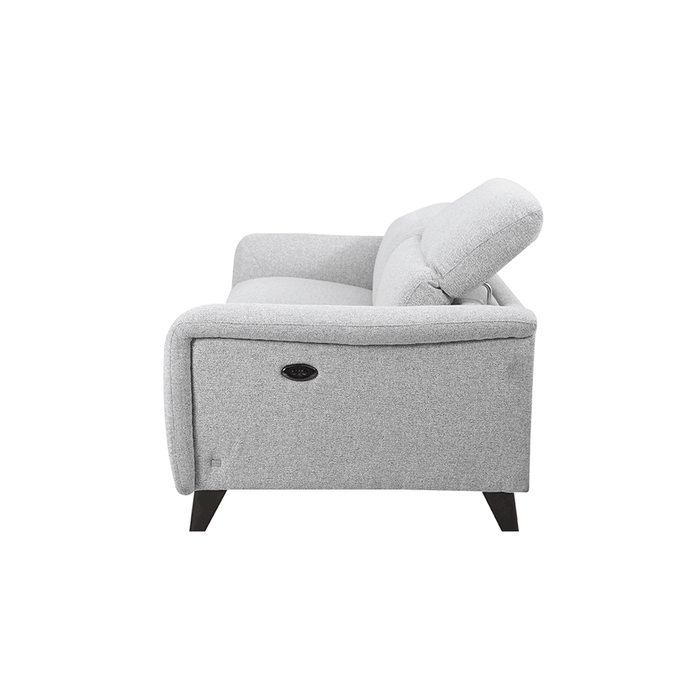 Oliver 2.5 Seater Grey Fabric Recliner Sofa HomesToLife