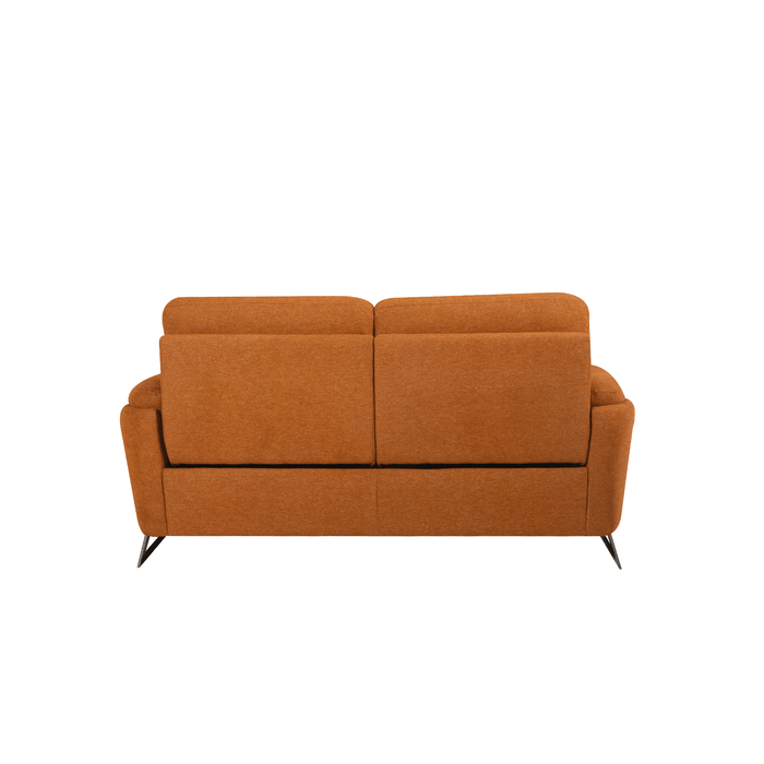 Ski Recliner Sofa in Ginger Brown Fabric, 2.5 Seater - HomesToLife