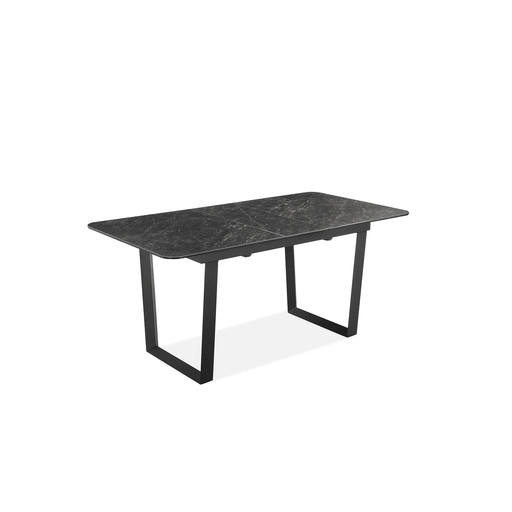 Tuscany Extendable Dining Table in Black Ceramic - HomesToLife