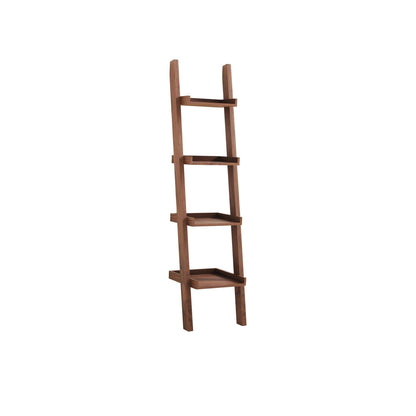 Upward Leaning Bookshelf, Walnut - HomesToLife