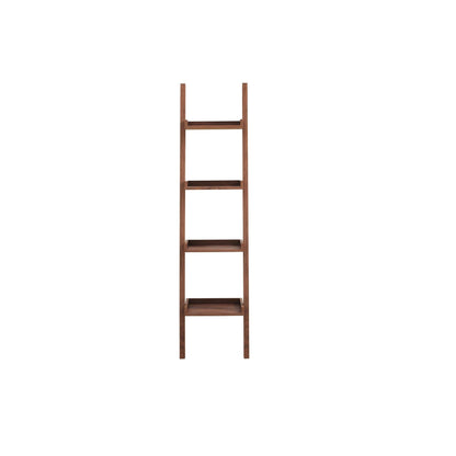 Upward Leaning Bookshelf, Walnut - HomesToLife