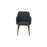 Victoria Dining Chair in Dark Grey Fabric - HomesToLife