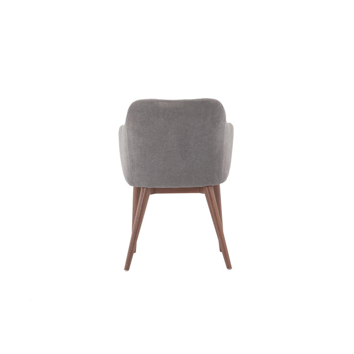 Victoria Dining Chair in Grey Fabric - HomesToLife