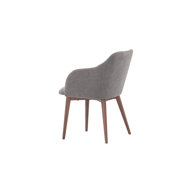 Victoria Dining Chair in Grey Fabric - HomesToLife